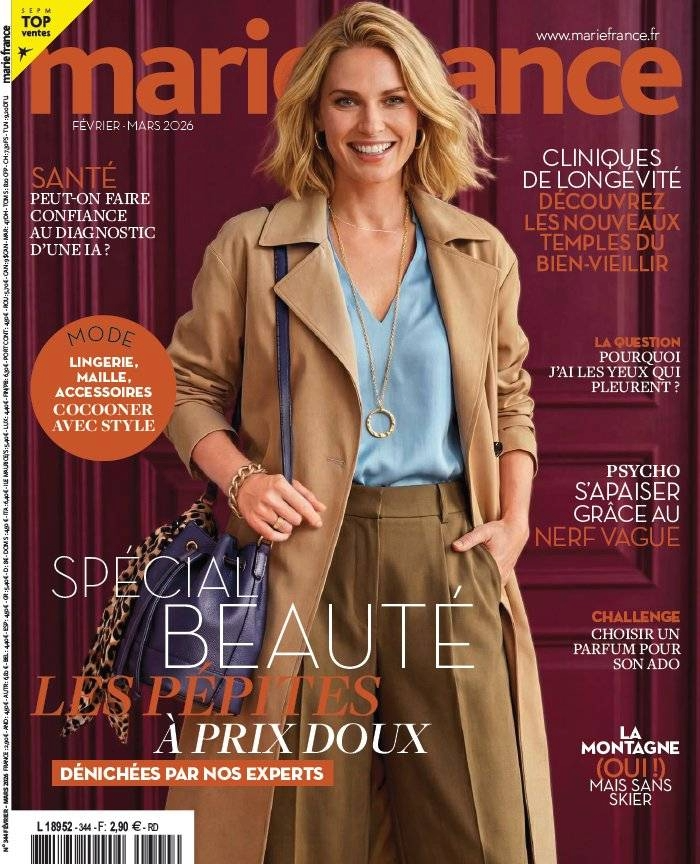 Couverture du magazine Marie France, Février – mars 2026